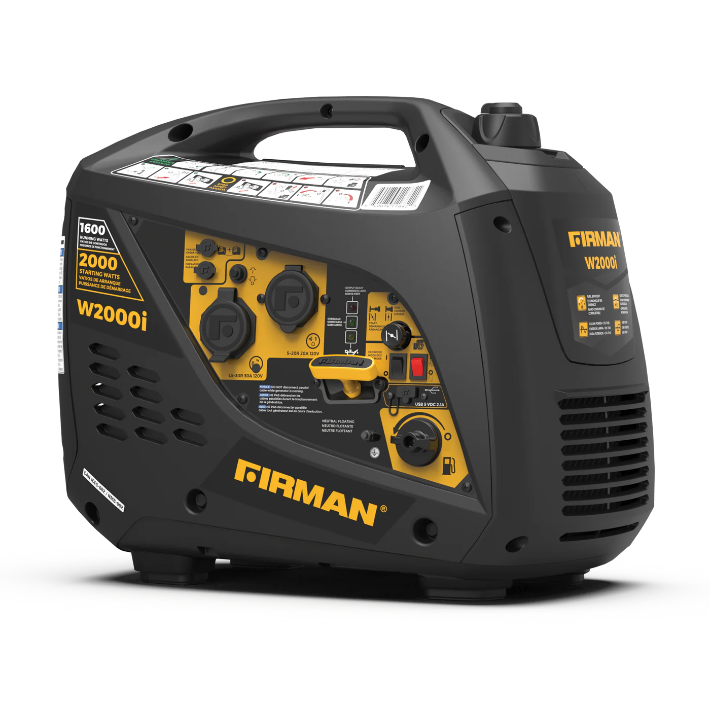 Inverter Portable Generator 2000/1600W Recoil Start